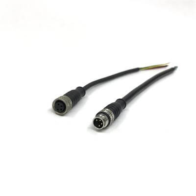 High Quality M8 4pin Male Connector To Female Waterproof  Cables IP67