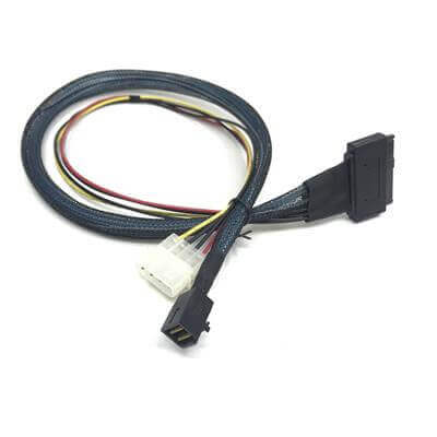 MiniSAS HD SFF-8643 to U.2 PCIE SFF-8639 with Power Cable