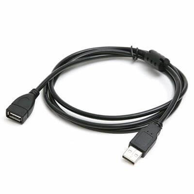 USB 2.0 Cable USB A Male To Female Data Extension Cable With Magnetic Ring