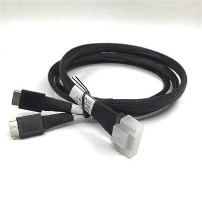 1 Meter SFF-8654 x 8 To 2 x SFF-8612 x 4 PCIE SAS Cable
