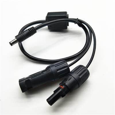 PV inverter MC4 connecting cables, DC5.5 to MC4 new energy solar PV wire harness