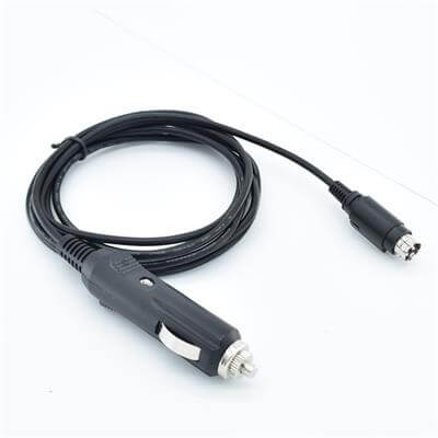 2M black car tachograph charging power cable, car cigarette lighter cable