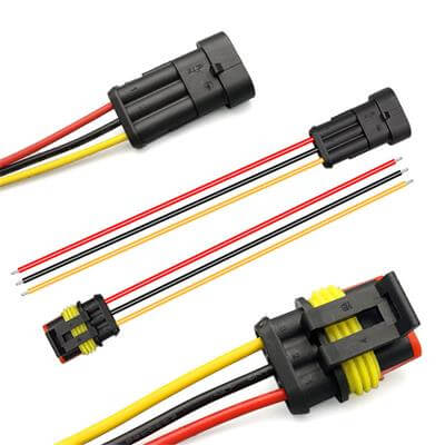 Custom 1.5 series 2~ 6Pin HID connector auto wiring harnesses