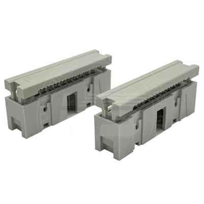 PH2.54 8-64P Simple Pressed UL2651 IDC Flat Cable, DC3 Pressed Grey Flat Cable