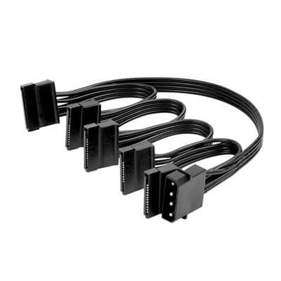 4pin IDE To SATA Power Cable 18AWG Power Supply SATA Expansion Cable