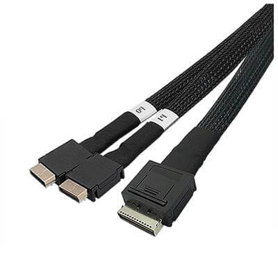 Oculink SFF 8611 8I To SFF 8611 4I * 2 Server Data Transmission Connection Cable