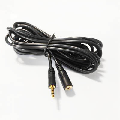 3.5mm Stereo Audio Cable, Gold Plated 3.5mm Male to Female Stereo Audio Extension Cable for Smartphon