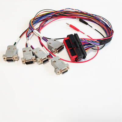 Custom Automotive Wiring Harness, TE 7706801 To DB9 DB15 Connector Auto Wiring Ha
