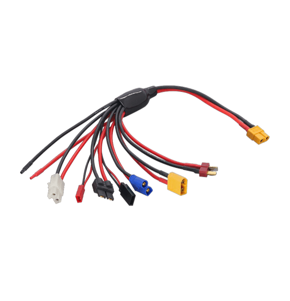 XT60 Input 7-in-1 Multi-Function Charging Adapter Wire Harness for UAVs