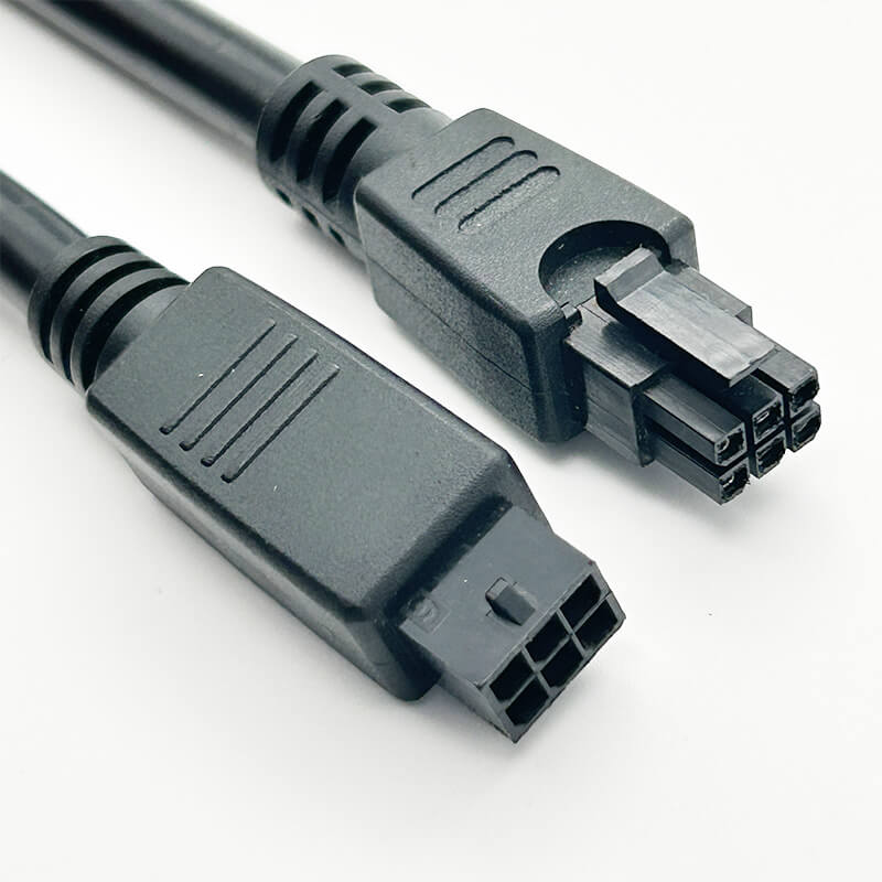 Molex Micro-Fit 3.0 2x3P Male to Female Overmolded Terminal Extension Cable