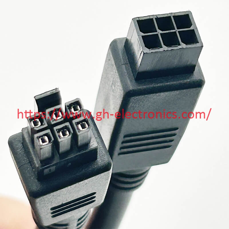 2x3Pin Molex 3.0mm Pitch Overmolded Male-Female Connector Cable for Electronics