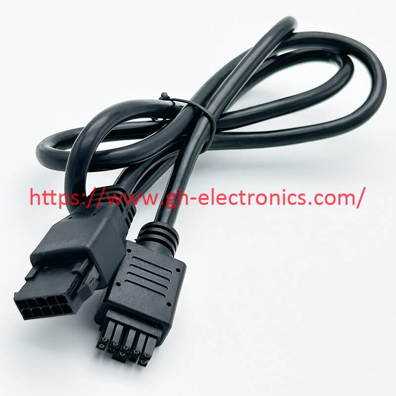 Molex 3.0mm 2x5P Male to Female Overmolded Terminal Cable Bulk 10-pin Molex Micro-Fit 3.0 overmolded wiring harnesses, 2x5P male-female type
