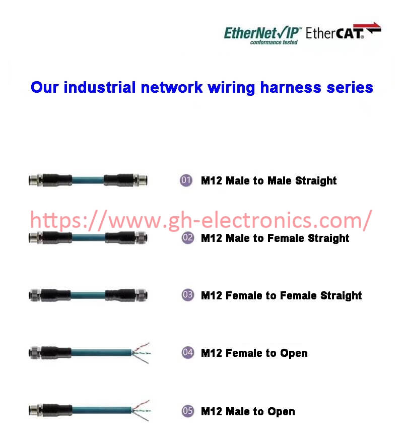 our industrial network cable assembly series