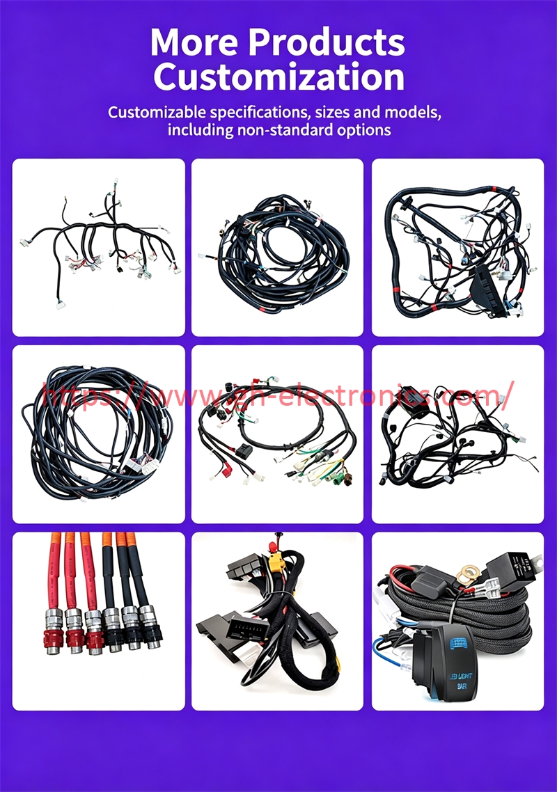 custom ev wiring harness assembly new energy cable assembly automotive control wiring harness OEM