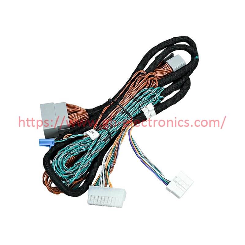 multi-pin car audio wiring harness wrapped loom automotive stereo wiring harness
