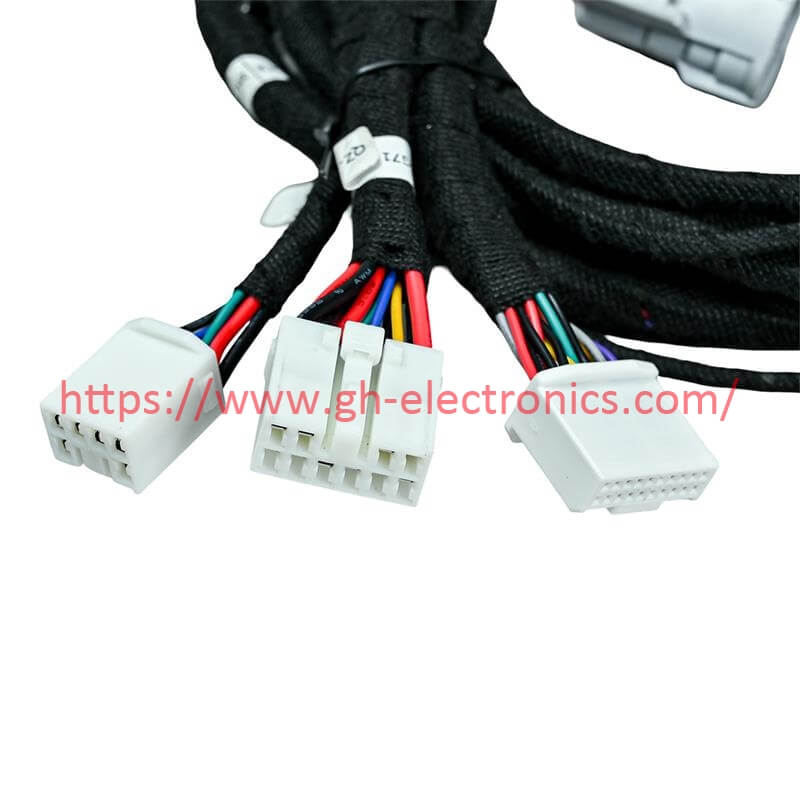 car window control wiring harness full loom wrapped automotive wiring harness assembly