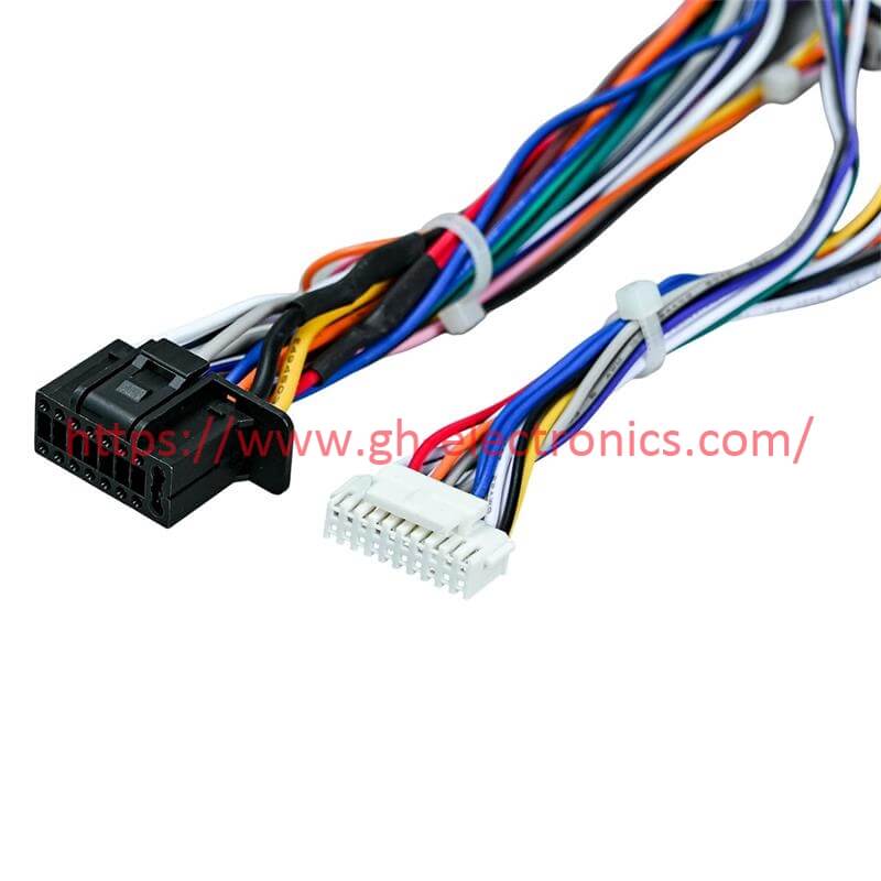 custom complete set car android stereo wiring loom multi connector automotive navigation wiring harness