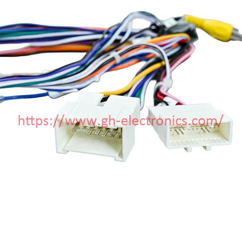 custom labeled terminal car radio wiring harness automotive wiring harness for vehicle multimedia upgrade