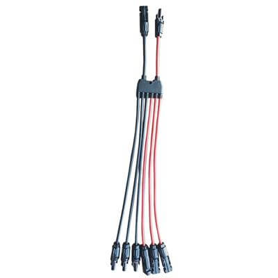 MC4 Y-Branch Solar Cable Assembly | 2 to 4 / 2 to 6 PV Splitter Wiring Harness