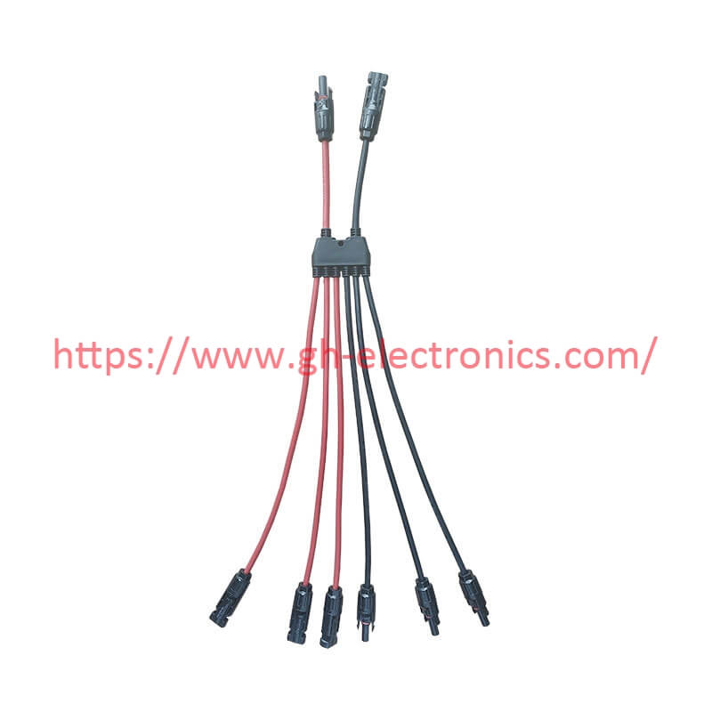 MC4 Y-type solar splitter cable photovoltaic parallel wiring harness for solar array