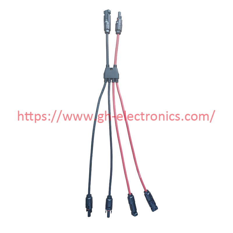 MC4 2to4 Y splitter solar panel cable IP68 waterproof new energy cable assembly