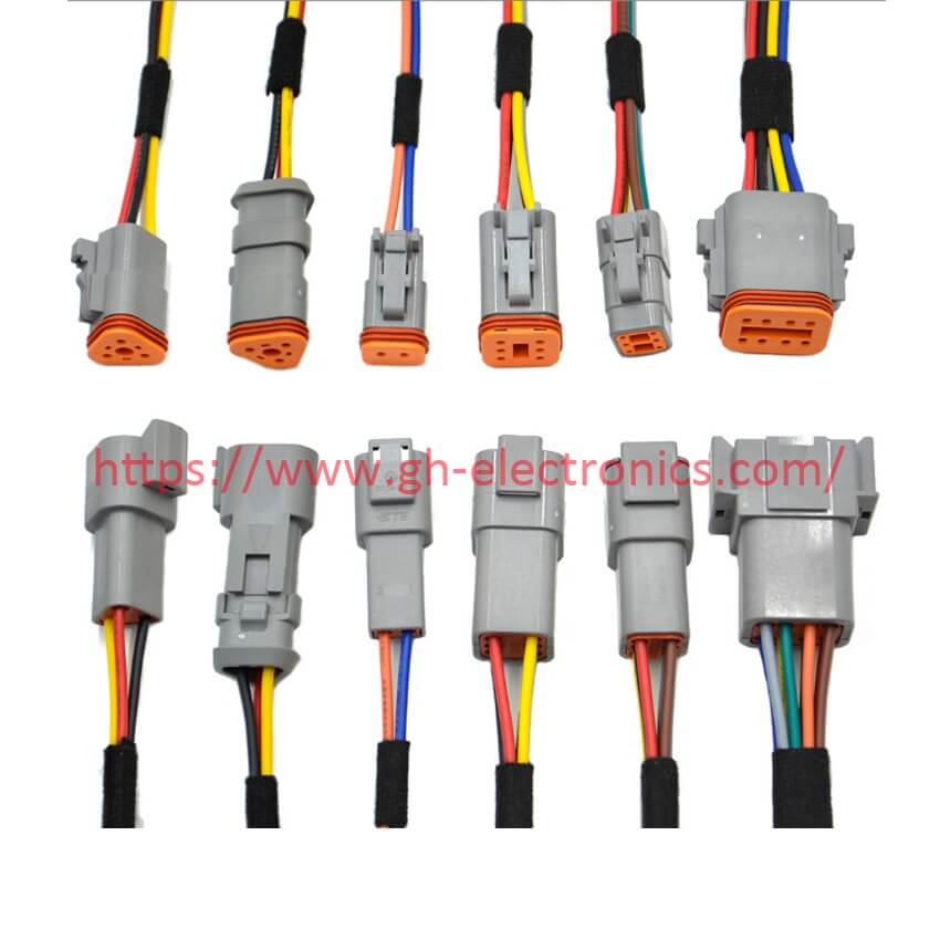 pre-wired Deutsch DT connector automotive wiring harness waterproof plug cable assembly