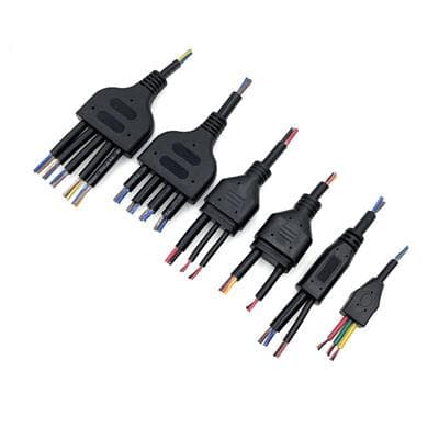 Y Splitter Overmolded Cable Assembly | Custom Multi-way Y Type Power Harness