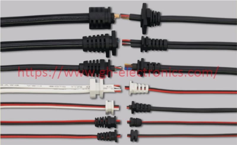 Custom molded SR tail clip cable series, diverse overmolded cable harness product portfolio